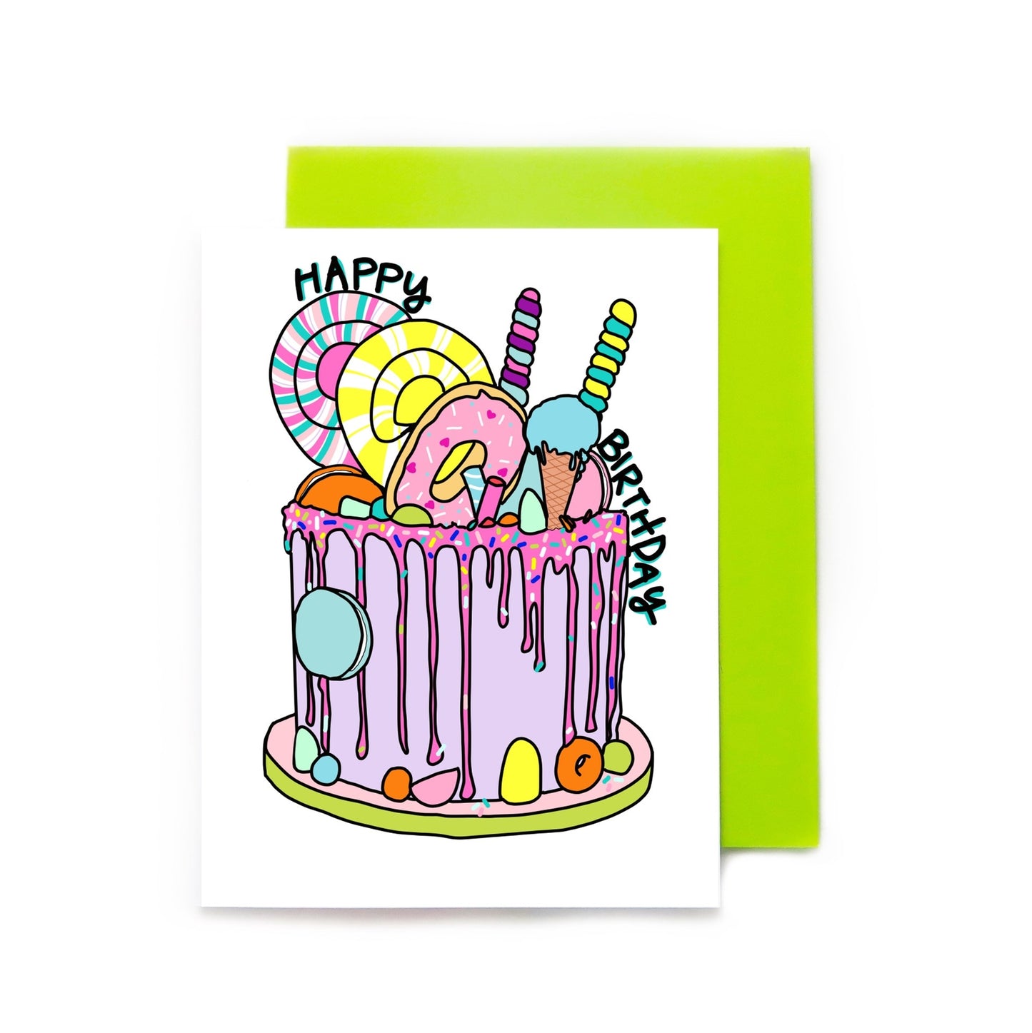 Fancy Cake Dreams Birthday Card