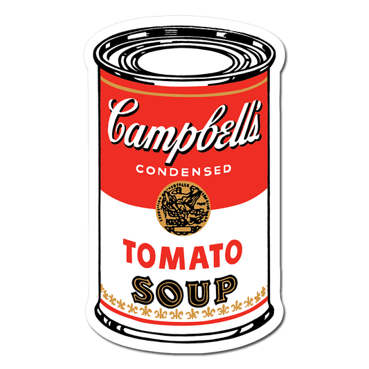 Large Campbell’s Soup Can by Andy Warhol - Die-Cut Sticker - Chrysler Museum Shop