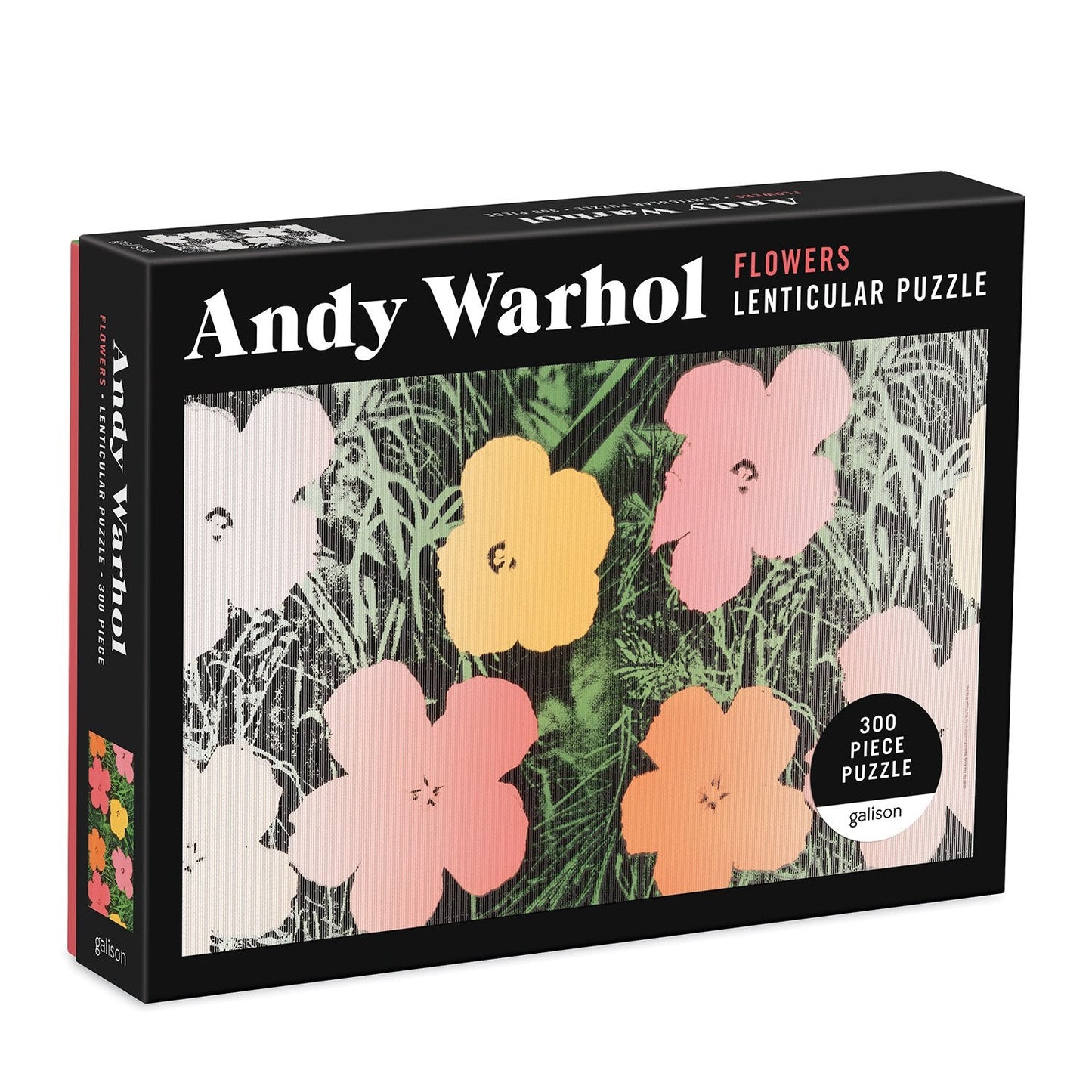 Andy Warhol Flowers 300 Piece Lenticular Jigsaw Puzzle