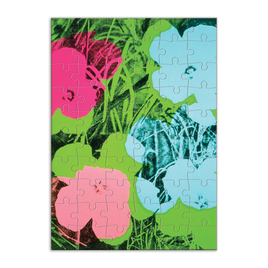 Andy Warhol's Flowers Greeting Card Puzzle