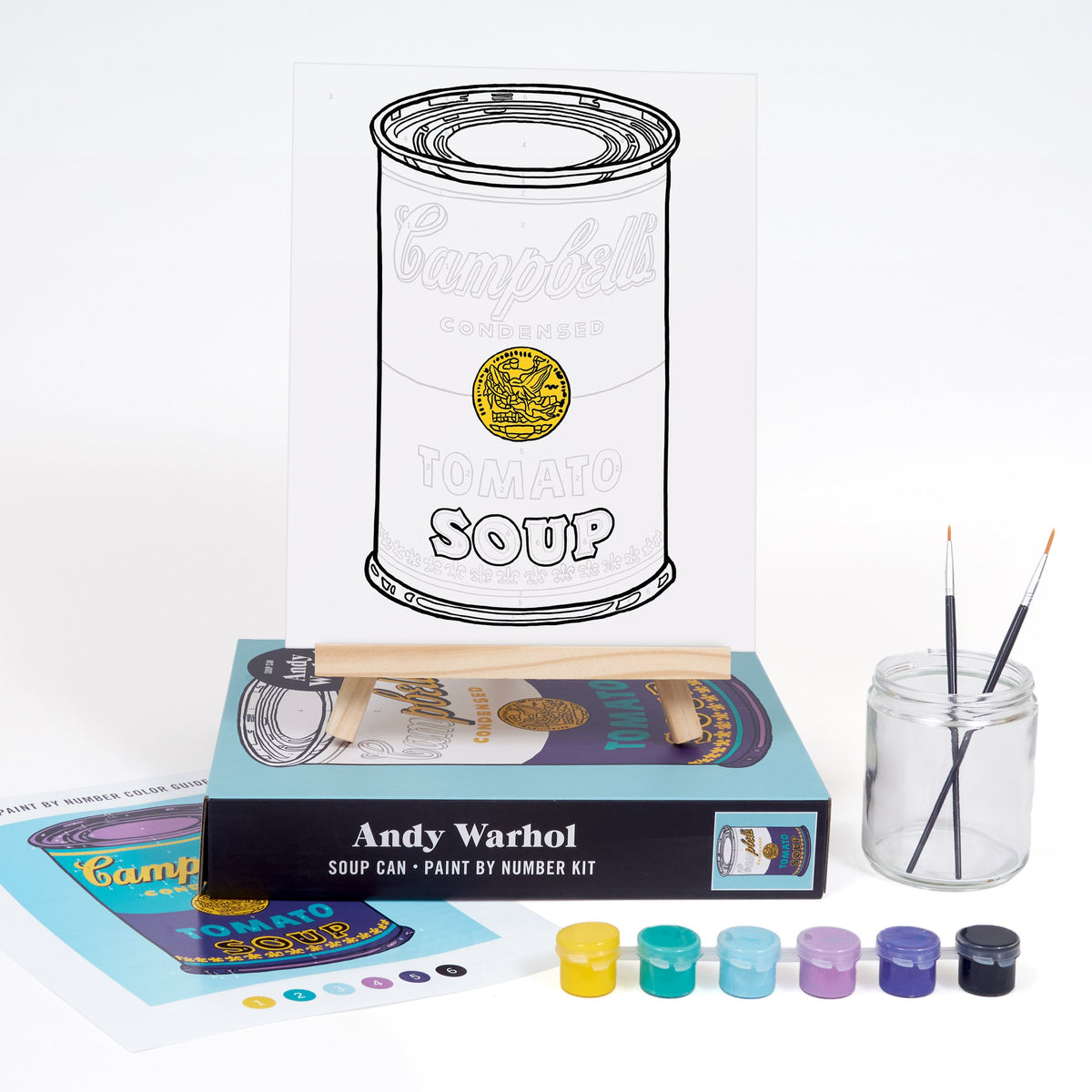 Andy Warhol Soup Can Paint-By-Numbers Kit