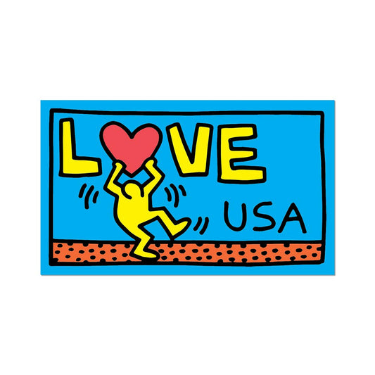 Love USA by Keith Haring - Die-Cut Sticker - Chrysler Museum Shop