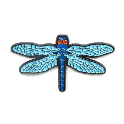 Enamel Pin: Blue Dragonfly