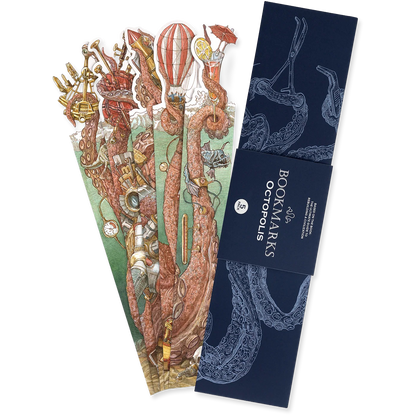 Bookmarks with intricate designs and 'Bookварks' branding on a white background