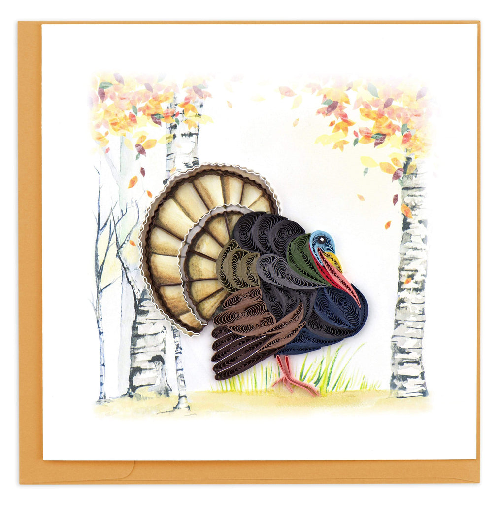 Quilled Wild Turkey Note Card - Chrysler Museum Shop