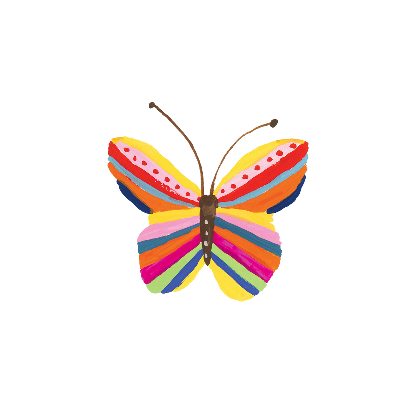 Rainbow Butterfly Temporary Tattoos