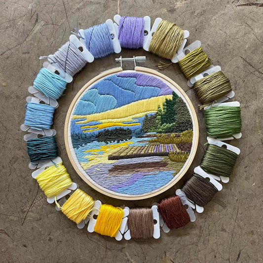 DIY Embroidery Kit: Lakeside
