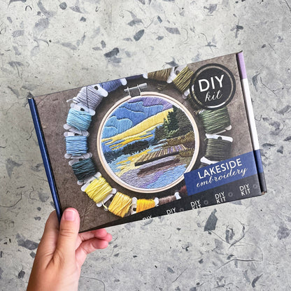 DIY Embroidery Kit: Lakeside