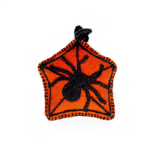 Klassisches Halloween-Ornament: Spinne