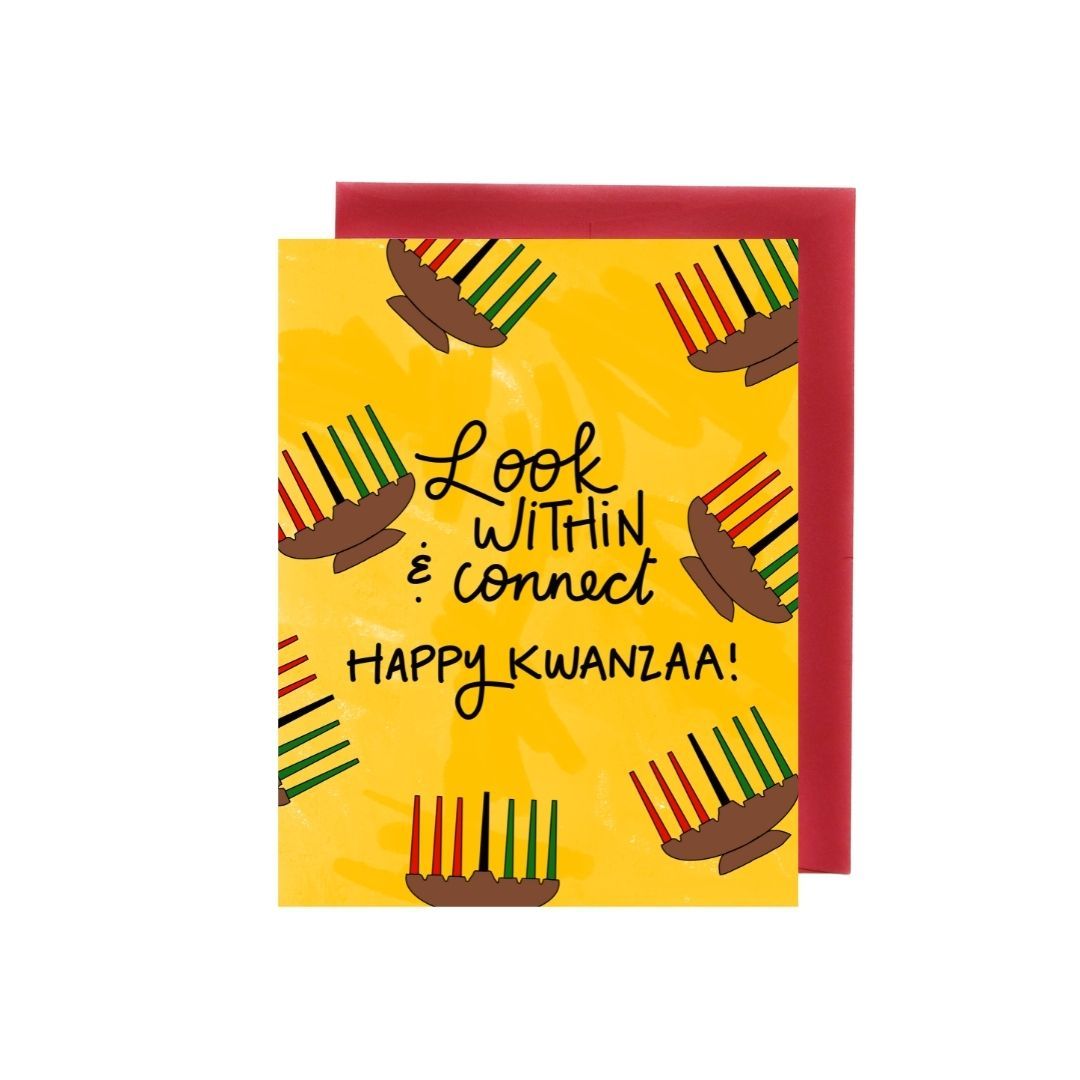 Look Within And Connect Kwanzaa Greeting Card - Chrysler Museum Shop