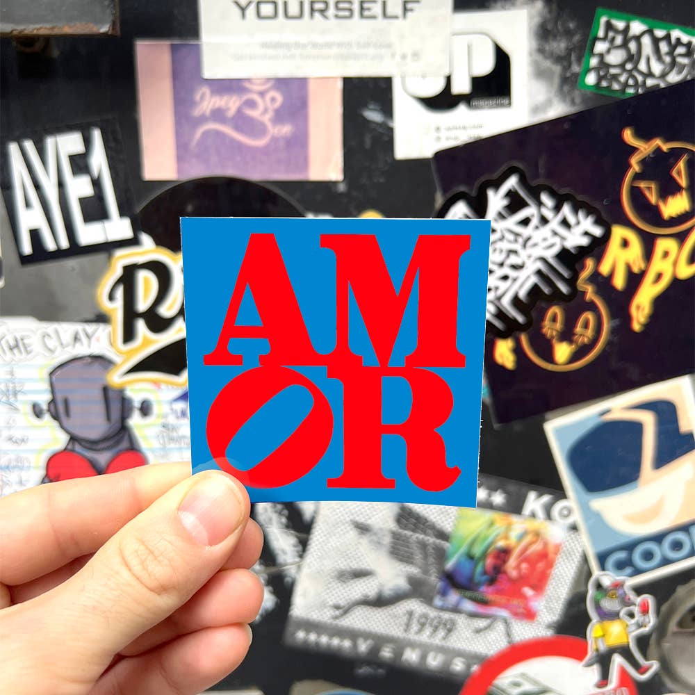 AMOR by Robert Indiana - Die-Cut Sticker - Chrysler Museum Shop