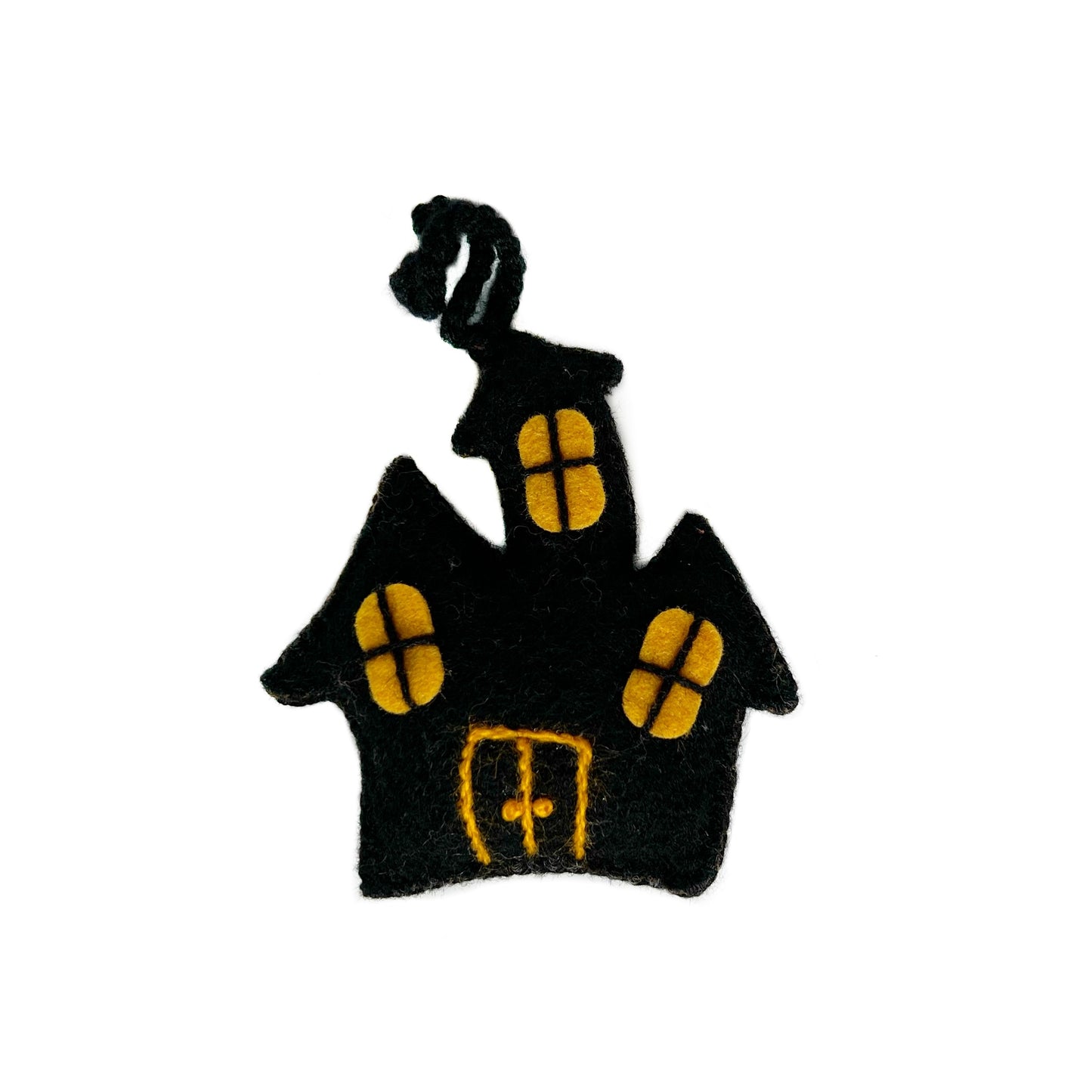 Colorful Halloween Ornament: Haunted House