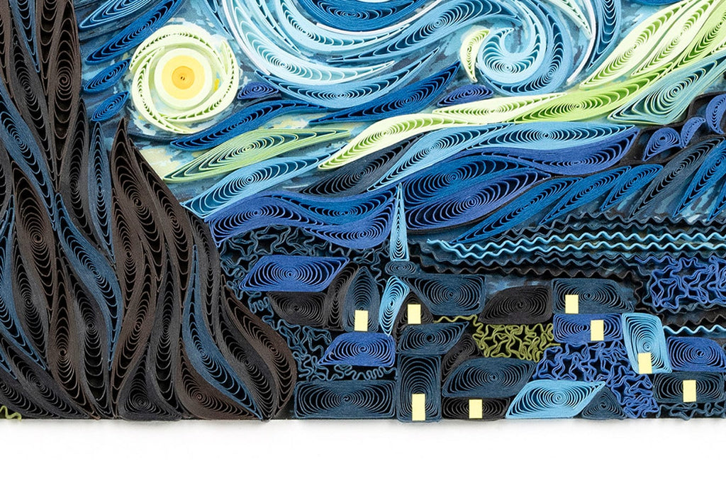 Artist Series Quilling Card: "Starry Night" by Vincent van Gogh