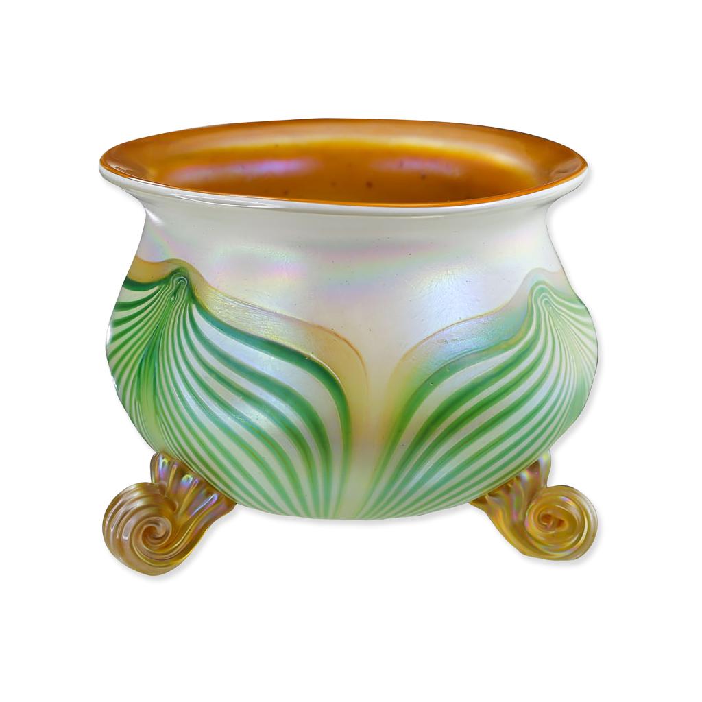 Luna Glass Bowl in Ivy Green