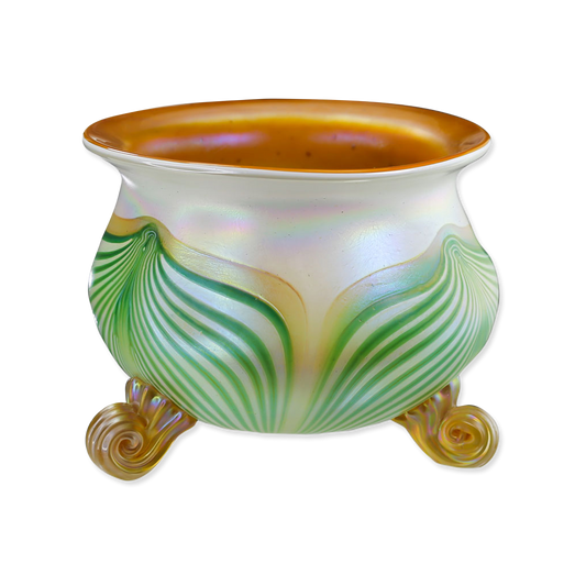 Luna Glass Bowl in Ivy Green