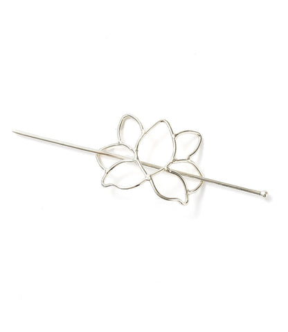 Kairavini Lotus Haarspange mit Stab (Gold)