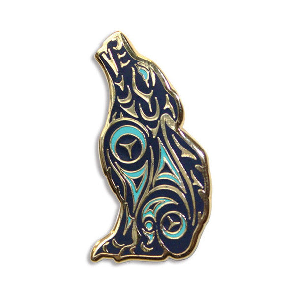 Howling Wolf Enamel Pin