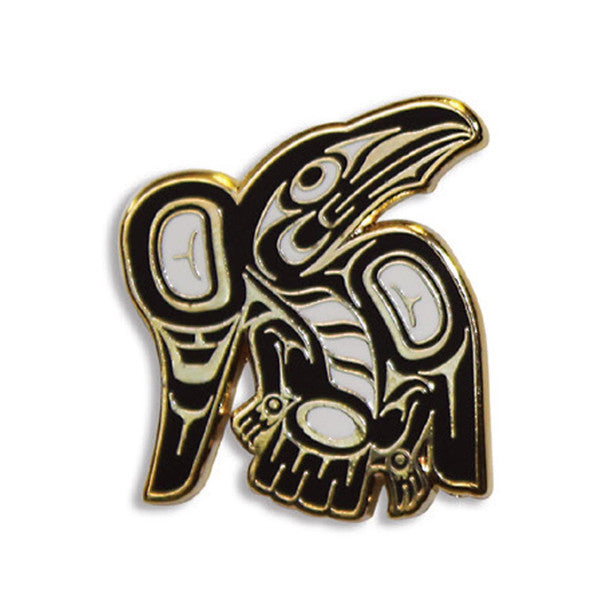 Raven Enamel Pin