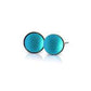 Small Crystal Stud Earrings - Blue