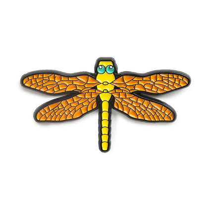 Enamel Pin: Orange Dragonfly