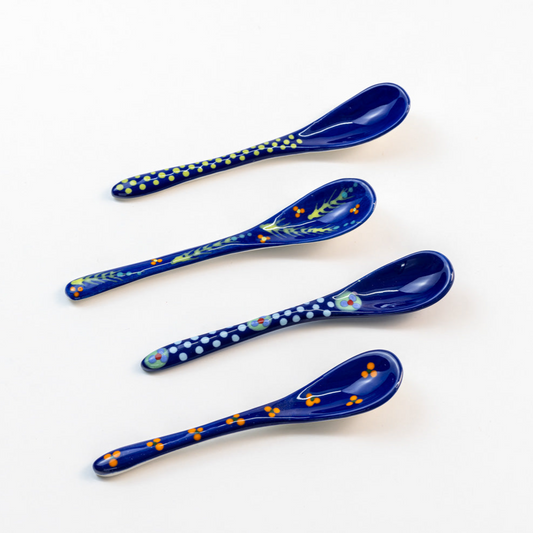 Ceramic Small Spoons in Indigo by Potterswork - Chrysler Museum Shop