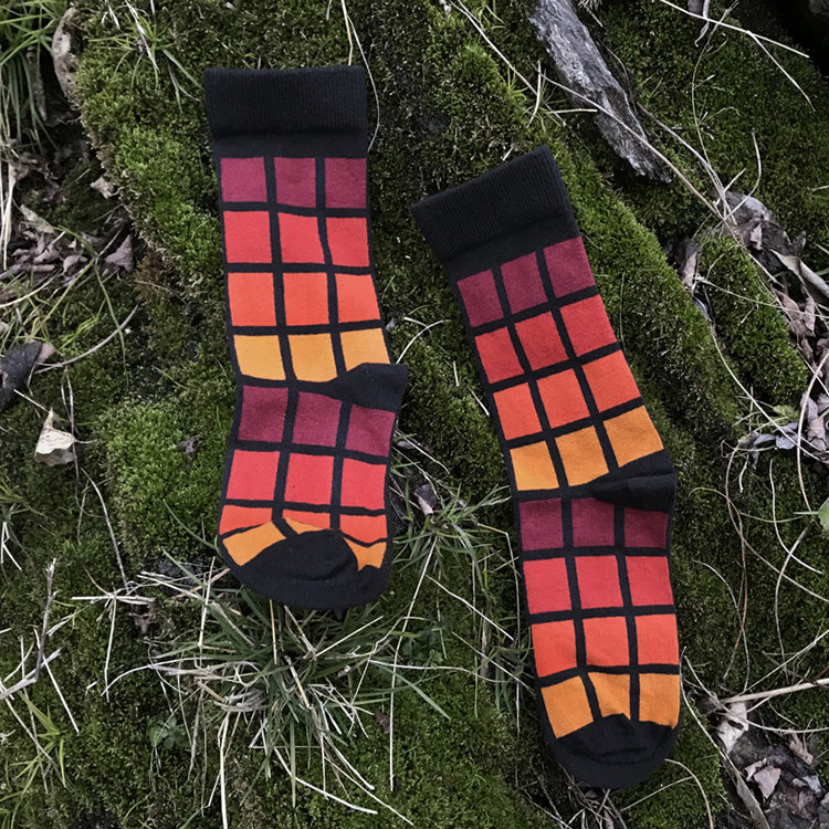 Subway Socks (Warm/Black)