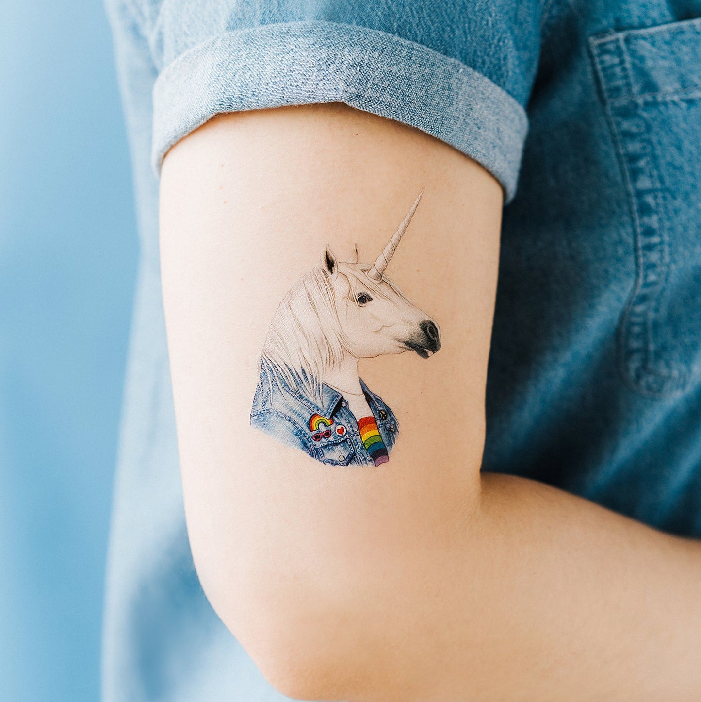 Coole temporäre Einhorn-Tattoos