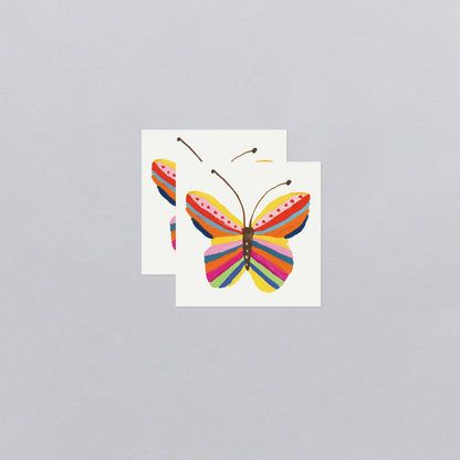 Rainbow Butterfly Temporary Tattoos