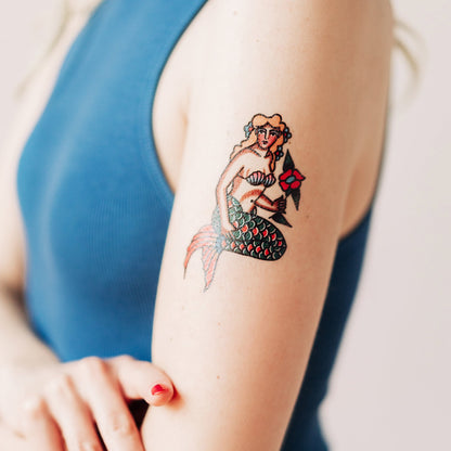 Sea Maiden Temporary Tattoos