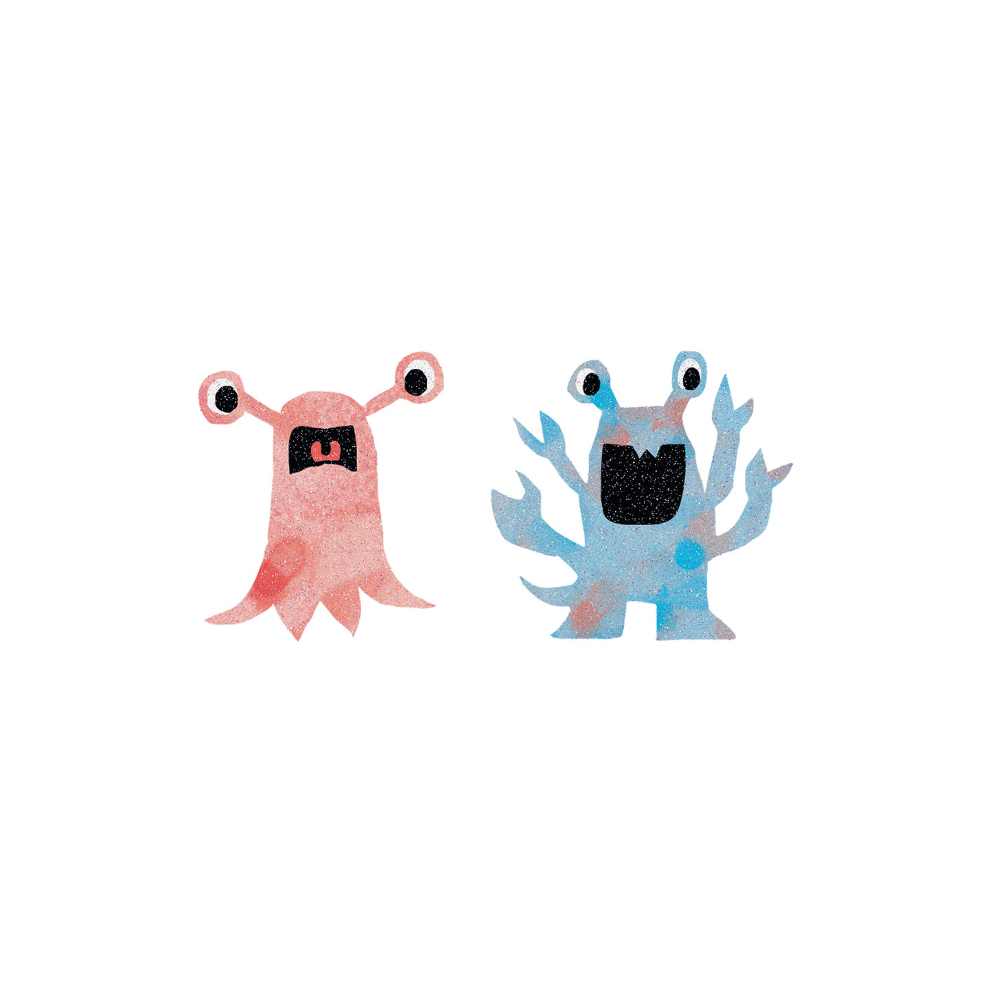 Glitter Monsters Temporary Tattoos