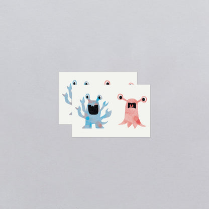 Glitter Monsters Temporary Tattoos
