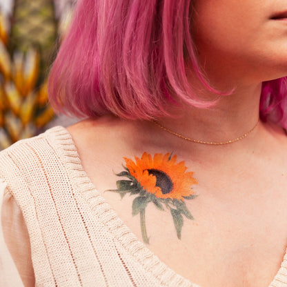 Sonnenblume Temporäre Tattoos