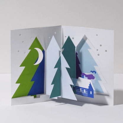 Pop-up Greeting Card: Winter Landscape