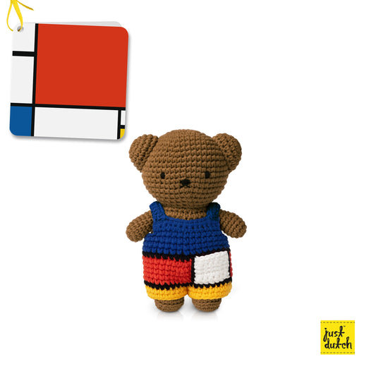 Boris Handmade Knit Doll with Mondrian-Inspired Outfit
