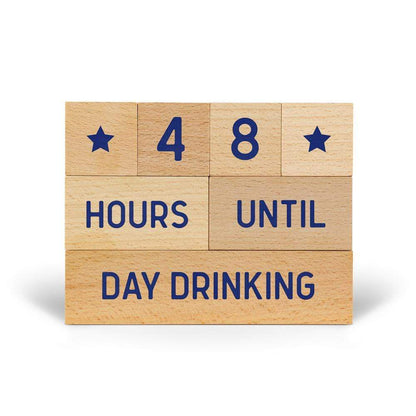 Who's Counting? Daily Living Wooden Countdown Blocks