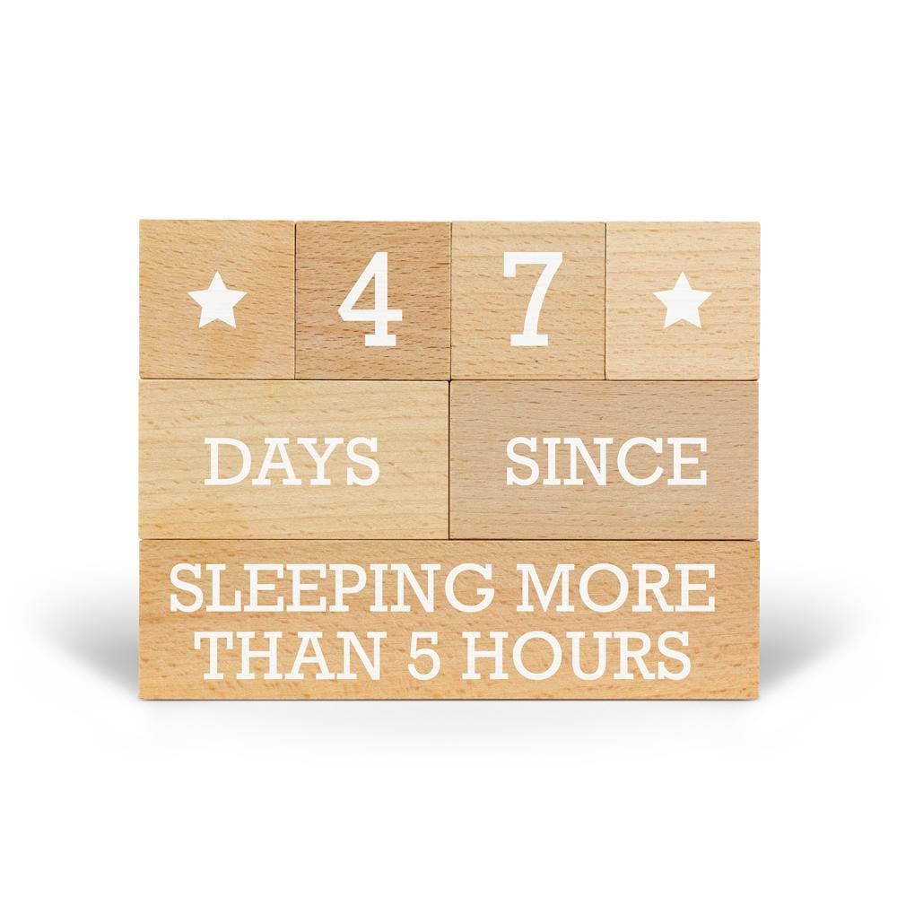 Who's Counting? Daily Parenting Wooden Countdown Blocks