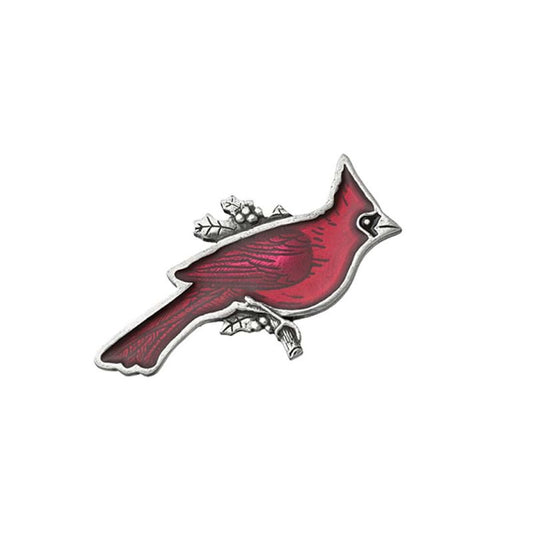 Imán de peltre: cardenal norteño