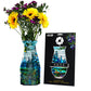 Tiffany "Iris Landscape" Expandable Vase