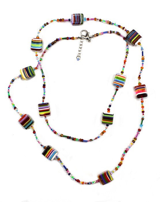 Brazilian Layered Cubes Necklace - Chrysler Museum Shop