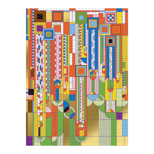Frank Lloyd Wright Saguaro Cactus And Forms Foil-Stamped 1000-Piece Puzzle - Chrysler Museum Shop