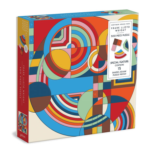 Frank Lloyd Wright Hoffman House Rug 500-Piece Puzzle with Shaped Pieces - Chrysler Museum Shop