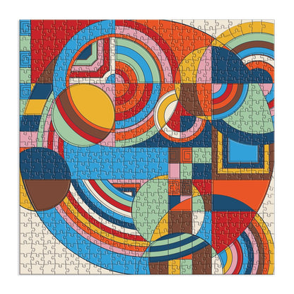 Frank Lloyd Wright Hoffman House Rug 500-Piece Puzzle with Shaped Pieces