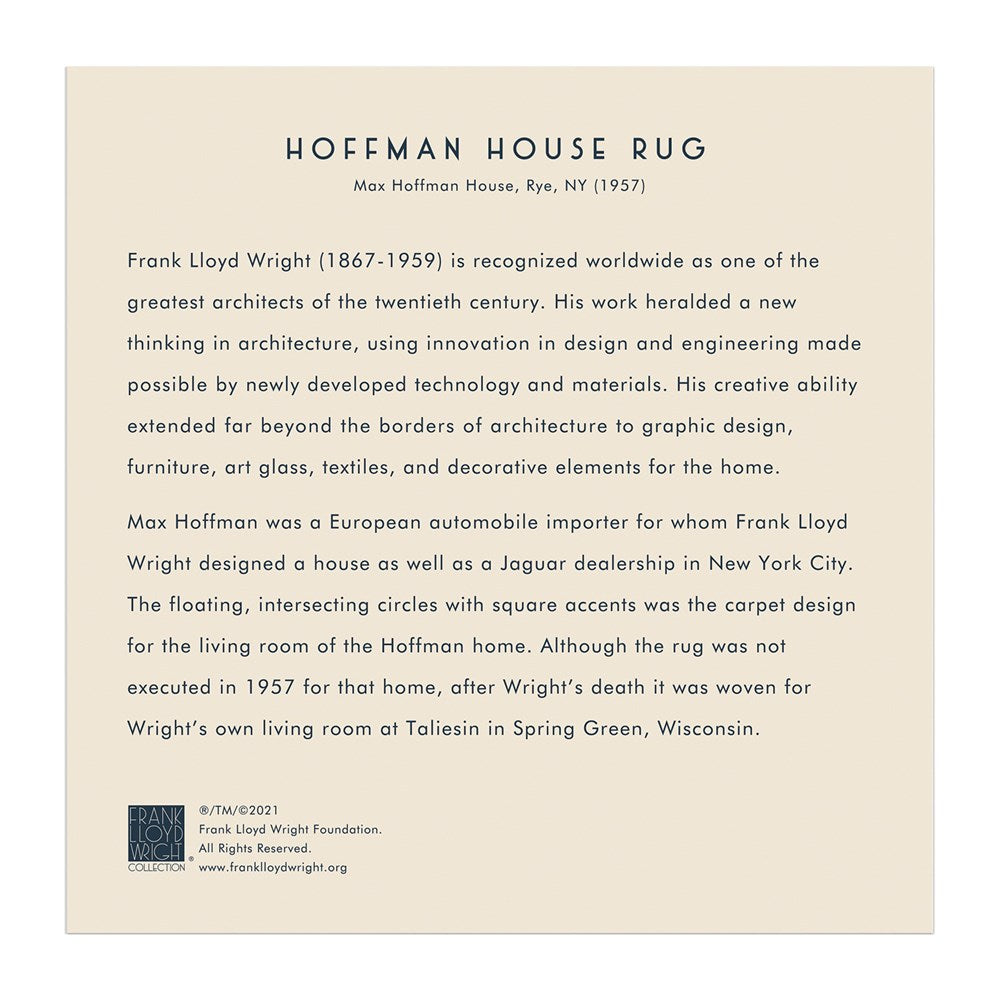 Frank Lloyd Wright Hoffman House Rug Rompecabezas de 500 piezas con piezas en forma