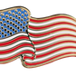 Emaille-Pin mit USA-Flagge