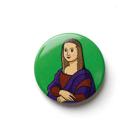 Botón de arte: "Mona Lisa" de Da Vinci