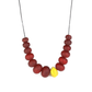 Red Bubble Nugget Necklace