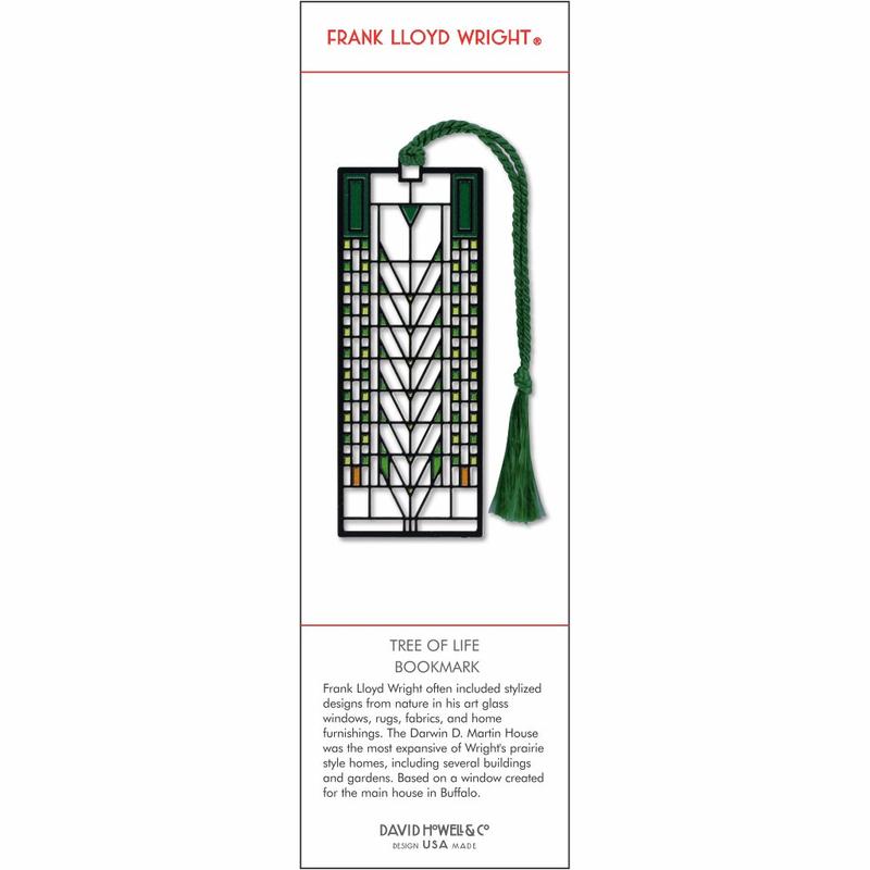 Frank Lloyd Wright Tree of Life Metal Bookmark - Chrysler Museum Shop