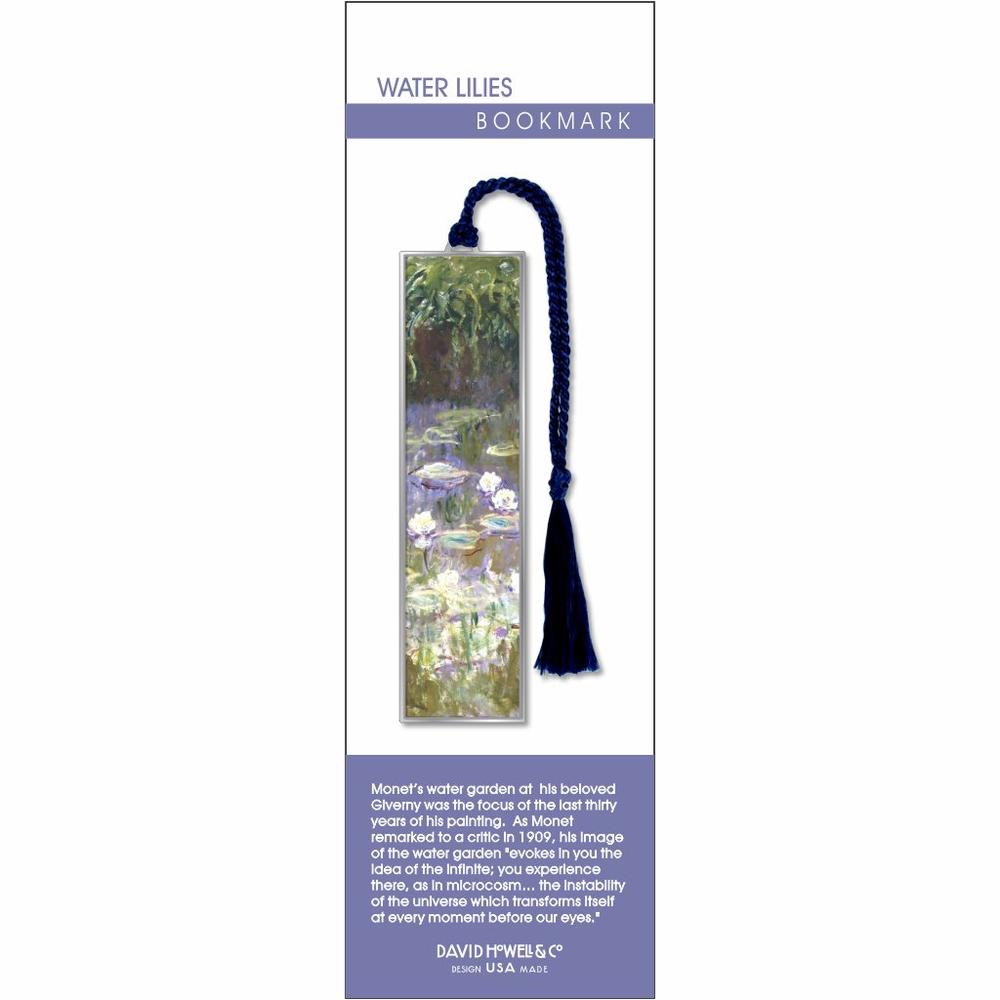 Monet Water Lilies Metal Bookmark - Chrysler Museum of Art Shop