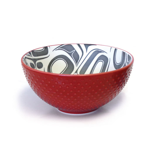 Medium Porcelain Bowl, Transforming Eagle