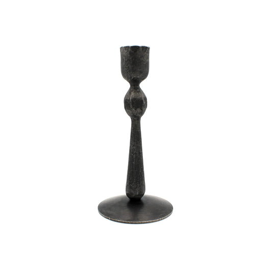 Hand Forged Iron Ball Taper Candlestick